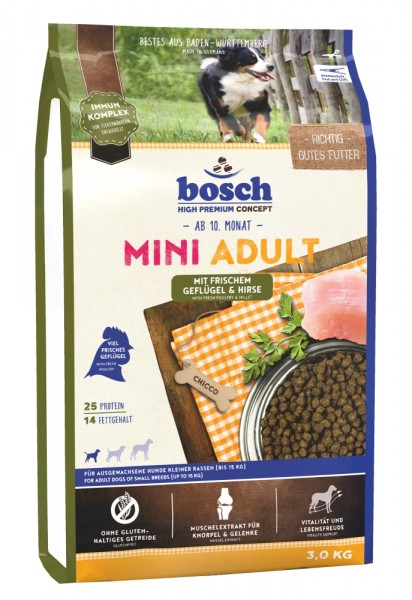 Bosch Mini Adult Geflügel & Hirse 3 kg