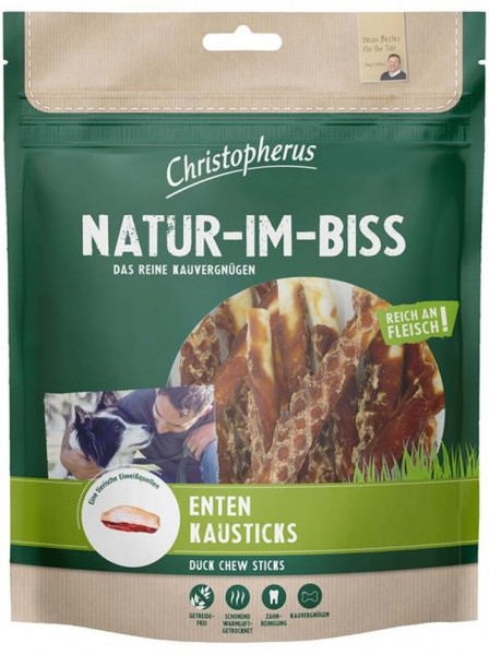 Christopherus Dog Snack Enten Kausticks 300g