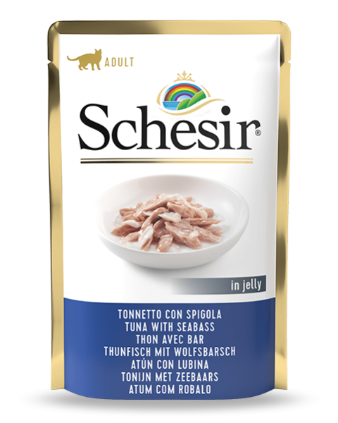 Schesir Cat - Thunfisch & Wolfsbarsch - 85g Frischebeutel