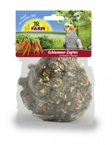 JR Farm Birds Schlemmer-Zapfen für Großsittich & Papagei 195 g