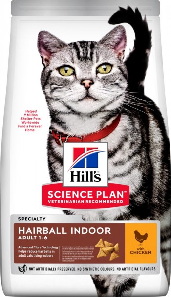 Hills Science Plan Katze Adult Hairball Indoor Huhn - 3kg Beutel