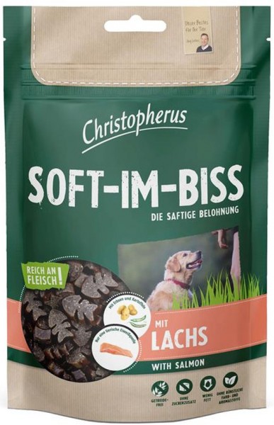 Christopherus Dog Snacks Soft-Im-Biss mit Lachs 125g
