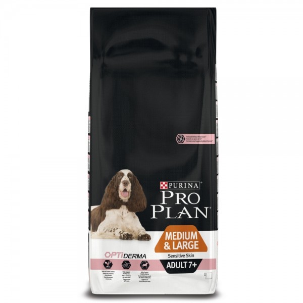 ProPlan Dog Medium Large Adult 7 & Sensitive Skin Lachs 14kg