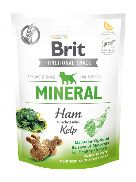 Brit Functional Snack Mineral Ham for Puppy 150g