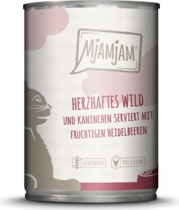 MjAMjAM Katze - herzhaftes Wild & Kaninchen an fruchtigen Heidelbeeren 400g