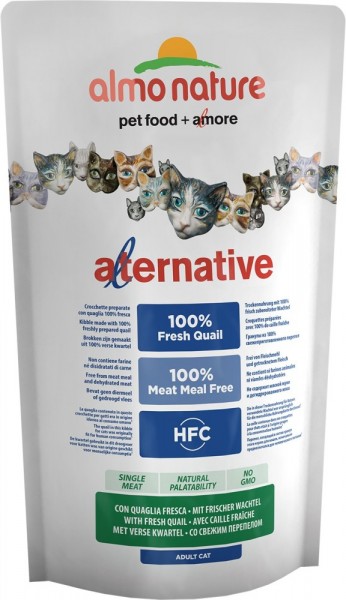 Almo Nature Katze Alternative - Wachtel & Reis - 750g Beutel