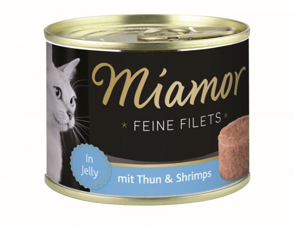 Miamor Feine Filets Thunfisch & Shrimps 185g Dose