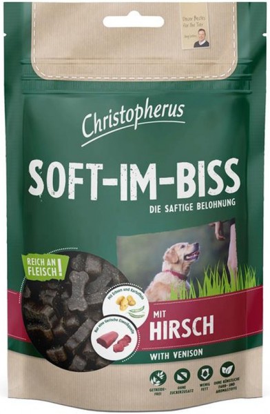 Allco Christopherus Soft-Im-Biss mit Hirsch - 125g Frischebeutel