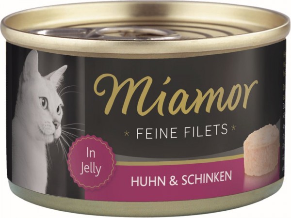 Miamor Feine Filets Huhn, Schinken & Reis 100g