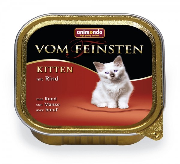 Animonda Kitten vom Feinsten mit Rind 100g Schale