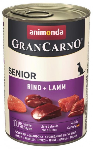 Animonda GranCarno Dog - Dose Senior Rind & Lamm 400g