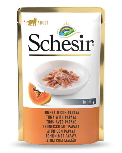 Schesir Cat - Thunfisch & Papaya - 85g Frischebeutel