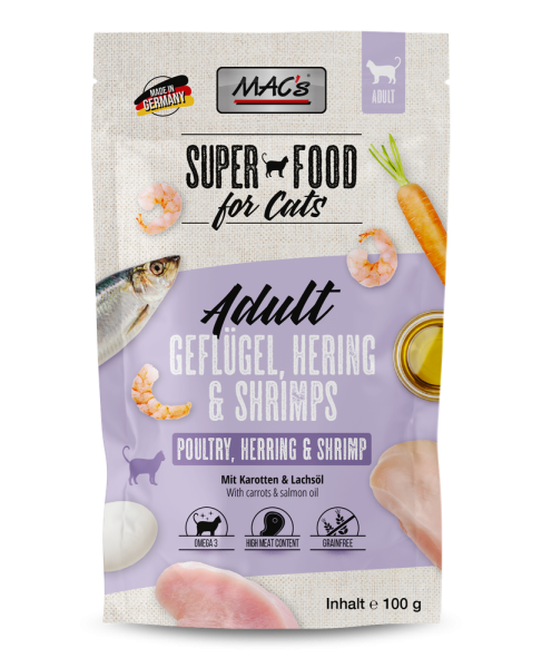 MACs CAT - Geflügel, Hering & Schrimps 100g