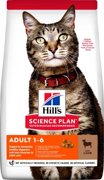 Hills Science Plan Katze Adult Lamm & Reis - 3kg Beutel