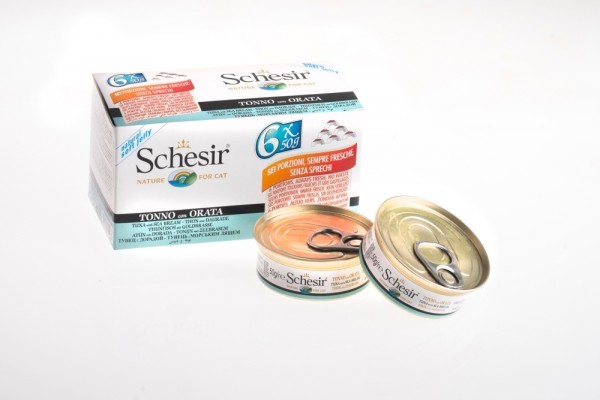 Schesir Cat - Thunfisch & Goldbrasse Multipack - 6x50g Dose