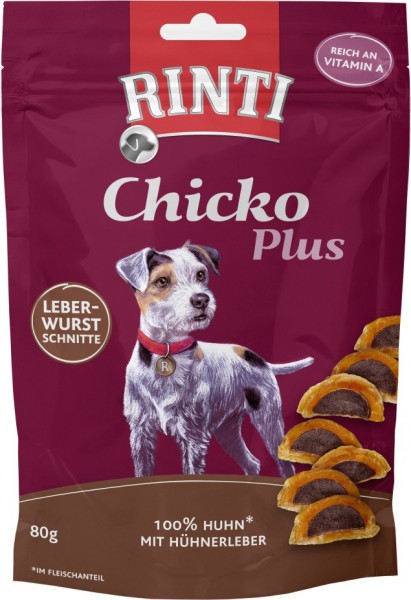 Rinti Snack Chicko Plus Leberwurstschnitte80g
