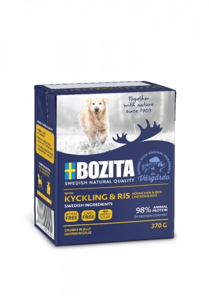 Bozita Naturals Happen in Gelee Hühnchen & Reis 370g