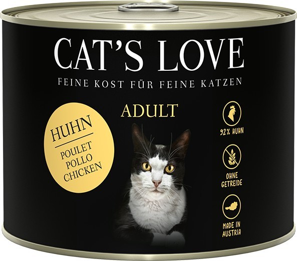 CAT´S LOVE Huhn Pur 200g Dose