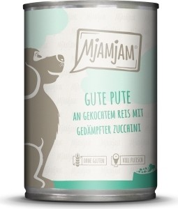 MjAMjAM - Hund gute Pute an gekochtem Reis mit gedämpfter