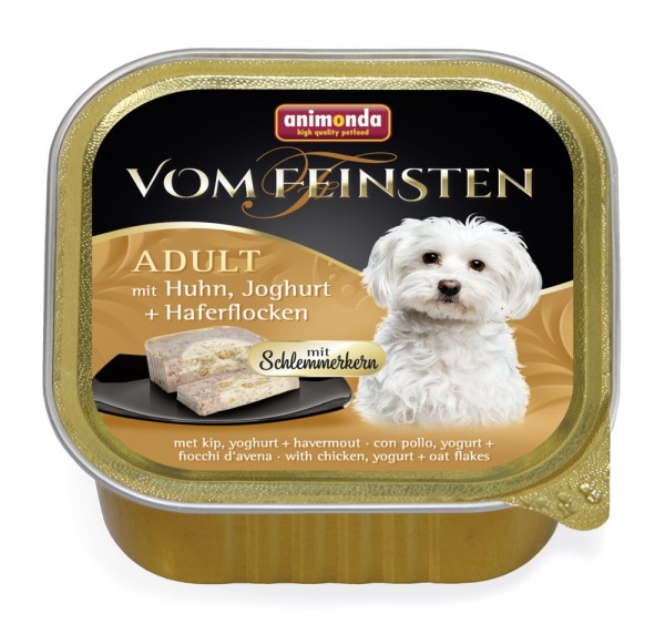 Animonda vom Feinsten Schlemmerkern mit Huhn, Joghurt & Haferflocken - 150g Schale