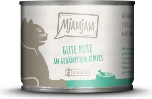 MjAMjAM für Katzen - Gute Pute an gedämpftem Kürbis, 200g Dose