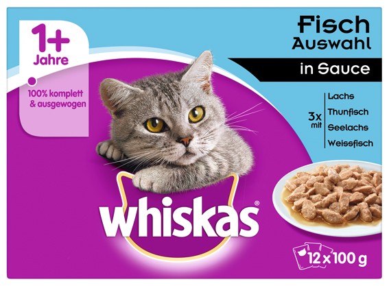 Whiskas Portionsbeutel Multipack 1+ Fischauswahl