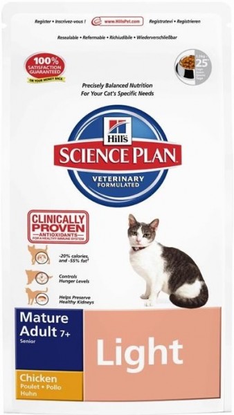 Hills Science Plan Katze Mature Adult 7+ Light Huhn - 1,5kg Beutel