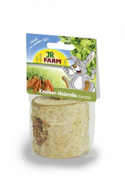 JR Farm Knabber-Holzrolle Karotte 150 g