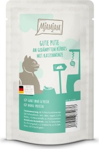 MjAMjAM - Katze Quetschie - gute Pute an gedämpftem Kürbi