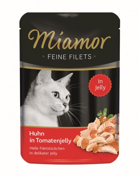 Miamor Portionsbeutel Feine Filets Huhn & Tomate Sauce 100g