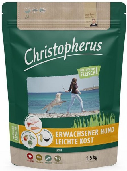 Allco Christopherus Erwachsener Hund Leichte Kost - 1,5kg Frischebeutel