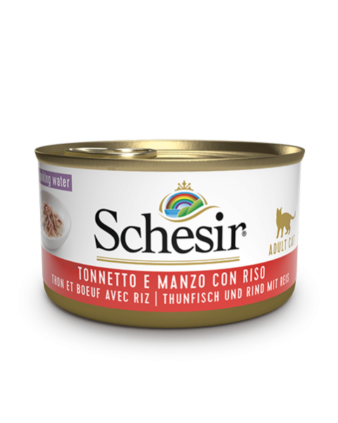 Schesir Cat - Thunfisch, Rind & Reis - 85g Dose