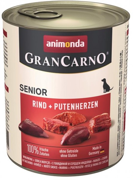 Animonda GranCarno Senior Rind & Putenherzen - 800g Dose