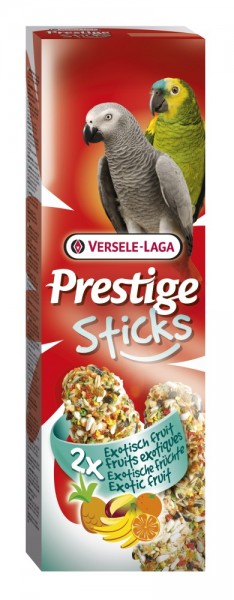 Versele-Laga Prestige Sticks Papageien Exotische Früchte - 2 Stück - 140g Frischepack