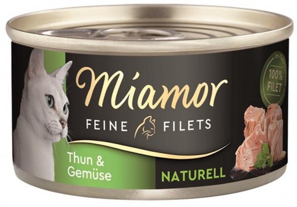 Miamor Feine Filets Naturell Thun & Gemüse 80g