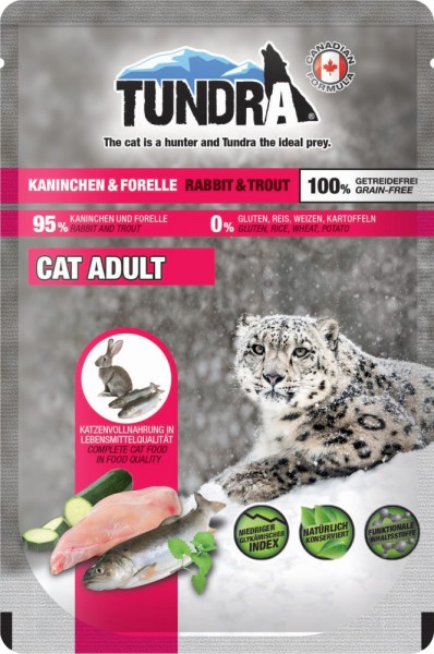 Tundra Adult Cat Kaninchen & Forelle - 85g Frischebeutel