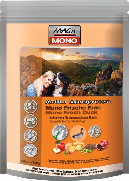 MACs Dog Mono Sensitiv Ente - 750 g Frischebeutel