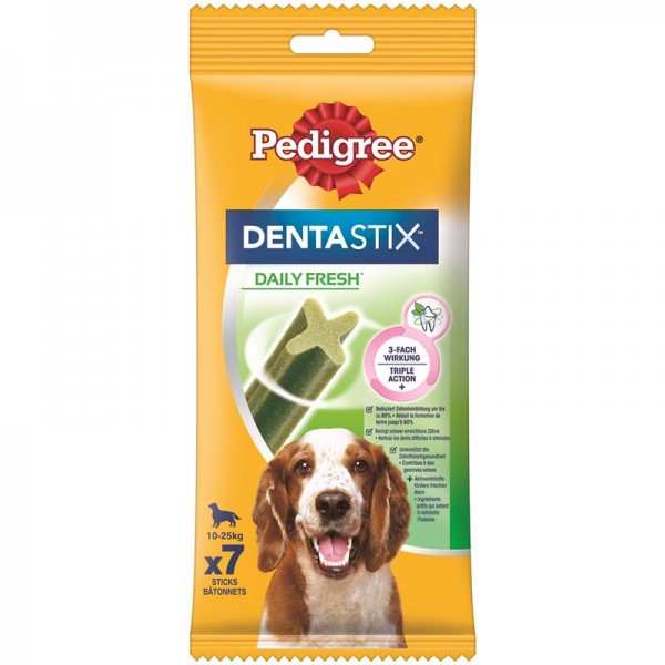 Pedigree Snack Denta Stix Fresh mittelgroße Hunde 7St.