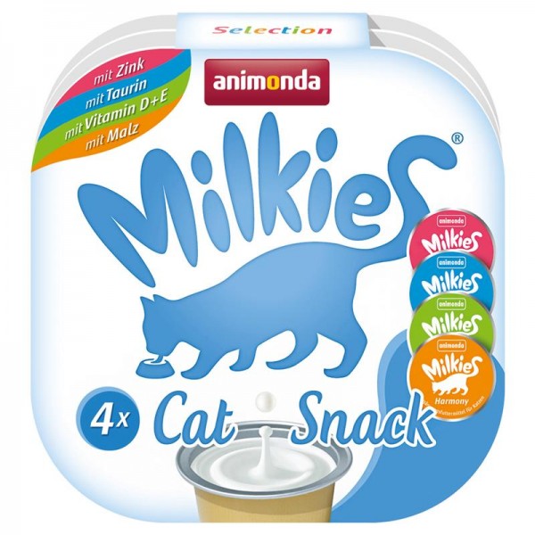 Animonda Cat-Snack Milkies Selection Mixed - 4 x 15g Portions-Cup