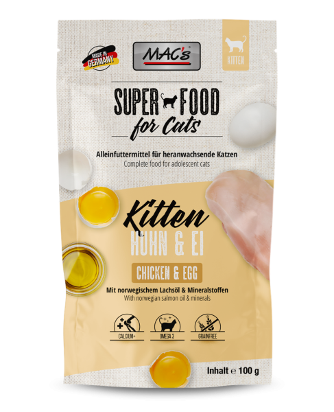 MACs CAT - Kitten Huhn & Ei 100g