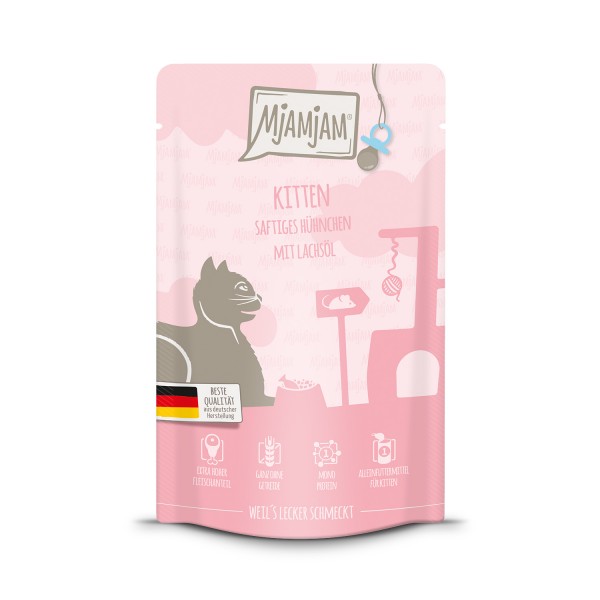 MjAMjAM - Quetschie - Kitten saftiges Hühnchen mit Lachsö