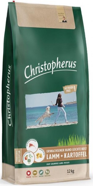 Allco Christopherus Erwachsener Hund Leichte Kost Lamm+Kartoffel - 12kg Sack