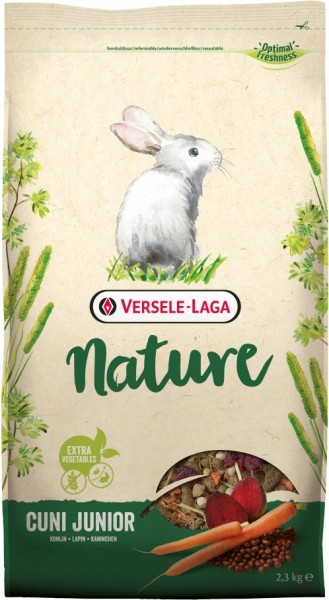 Versele-Laga Nature Cuni Junior - 2,3kg Frischebeutel - Kaninchenfutter