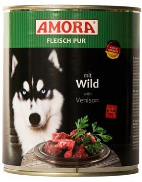 *** AMORA Fleisch Pur mit Wild - 800g Dose [*** AUSLAUFARTIKEL]