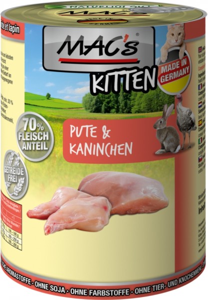 MACs Cat Kitten Pute & Kaninchen - 400g Dose