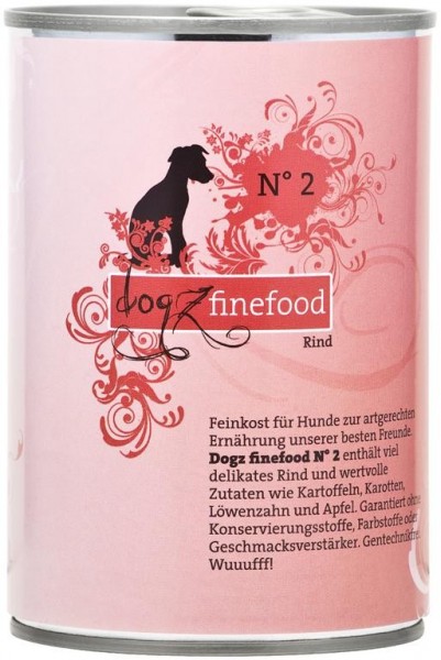 Dogz finefood Dose No. 2 Rind 400g