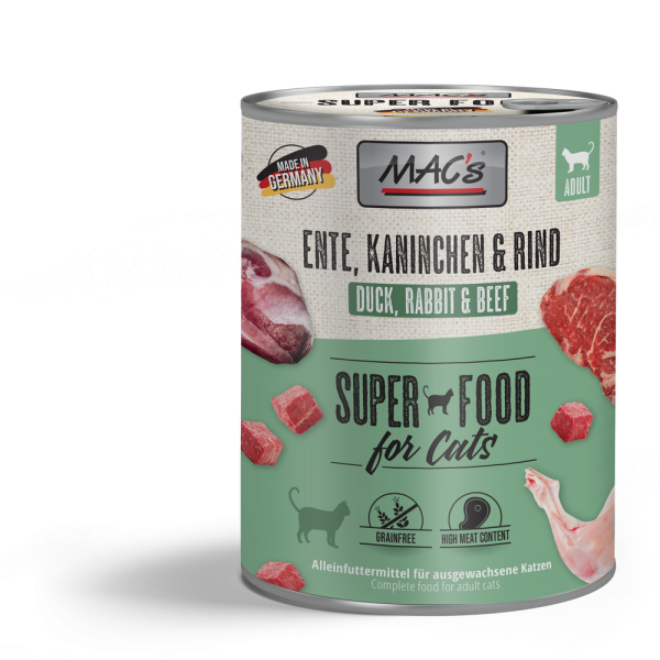 MACs CAT - Ente, Kaninchen & Rind 800g