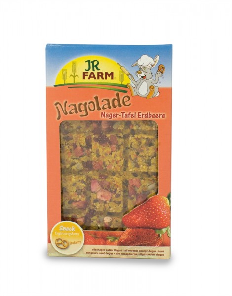 JR Farm Nagolade Nager-Tafel Erdbeere 125g