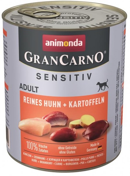 Animonda GranCarno Adult Sensitive Huhn & Kartoffeln - 800g Dose