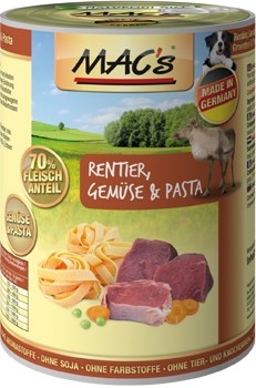 MACs Dog Rentier, Nudeln & Gemüse - 400g Dose